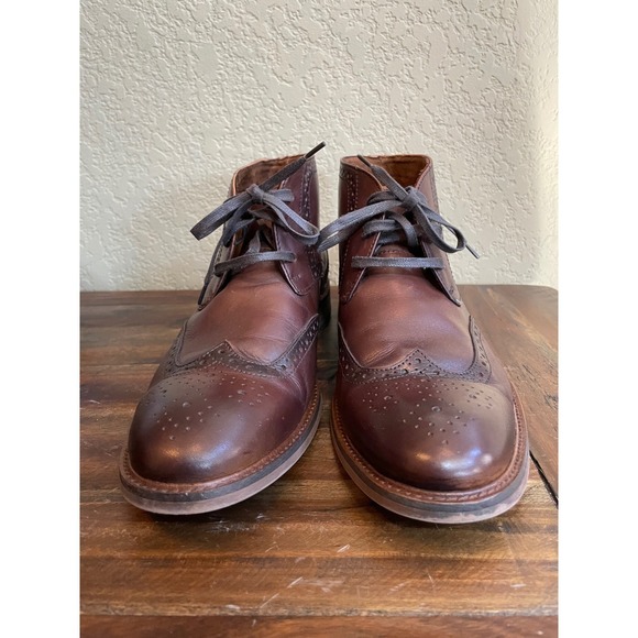 Blake McKay M‑Reid Brown Leather Wingtip Chukka Boots‎ Size 9.5 Lace‑Up main image 7